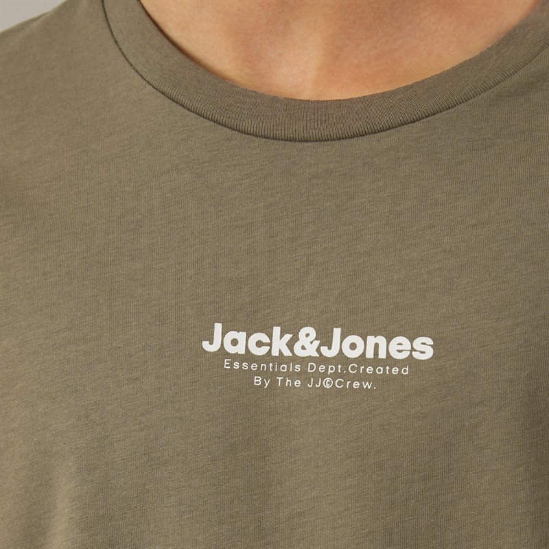 JACK & JONES Boys Haris Three Pack T-Shirts Black/Falcon/Magical Forest