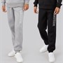 JACK & JONES Boys Toby Two Pack Joggers Alloy/Black