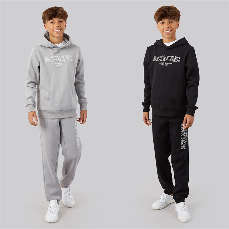 JACK & JONES Boys Toby Two Pack Joggers Alloy/Black