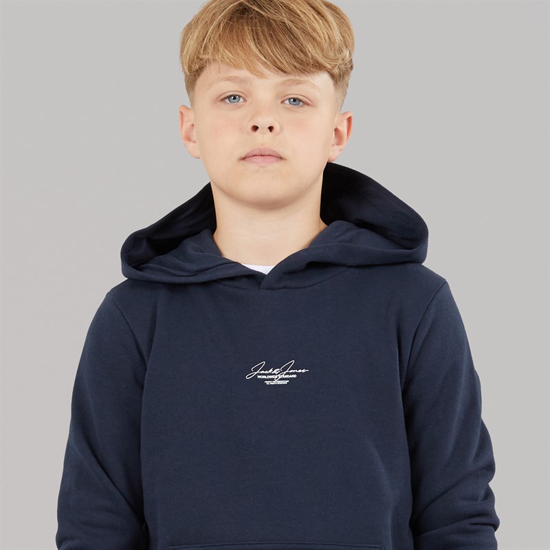 JACK & JONES Boys Caleb Triple Set Tracksuit Navy Blazer/White