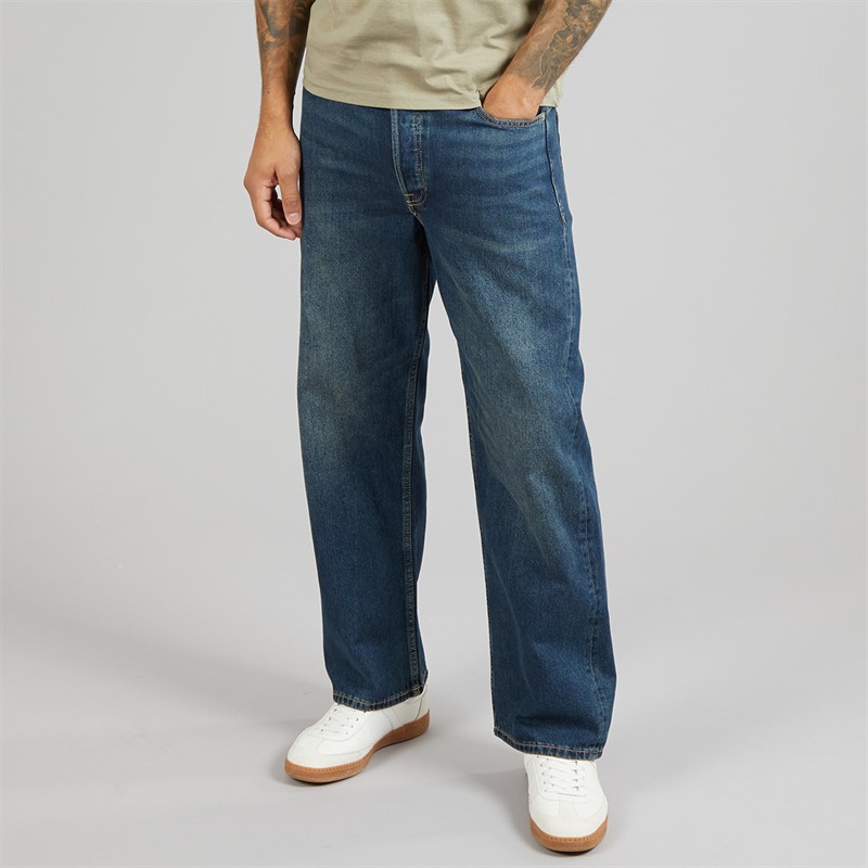 JACK & JONES Herre Ted Original 918 Løs Straight Blue Denim