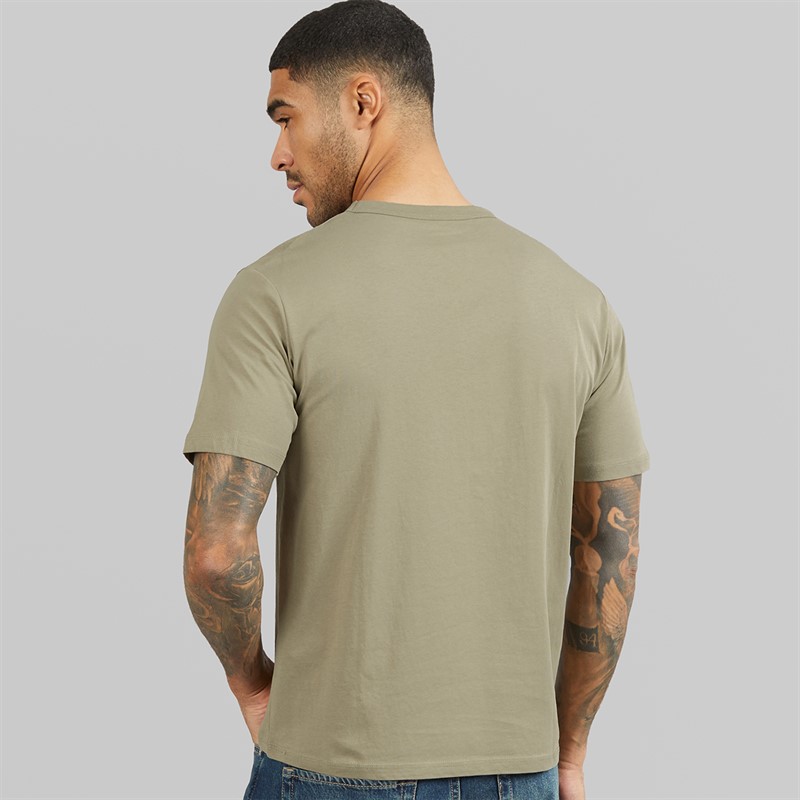 JACK & JONES Mens Alliance Crew Neck T-Shirt Vetiver