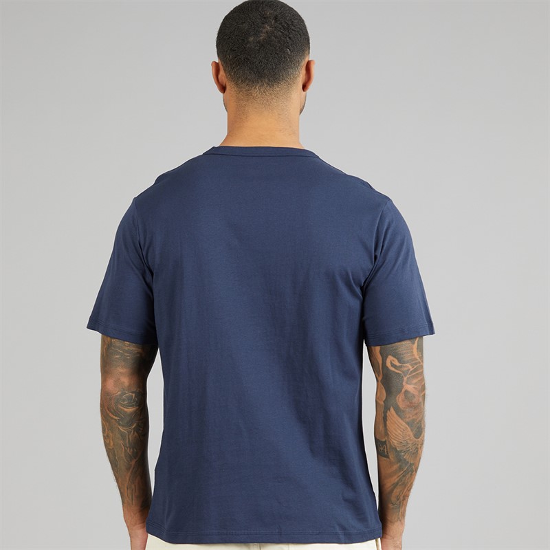 JACK & JONES Mens Alliance Crew Neck T-Shirt Navy Blazer