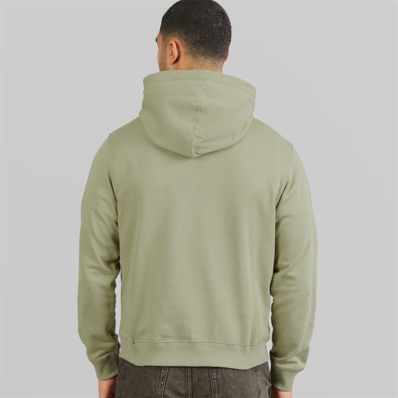 JACK & JONES Mens Norrebro Emb Hoodie Seagrass