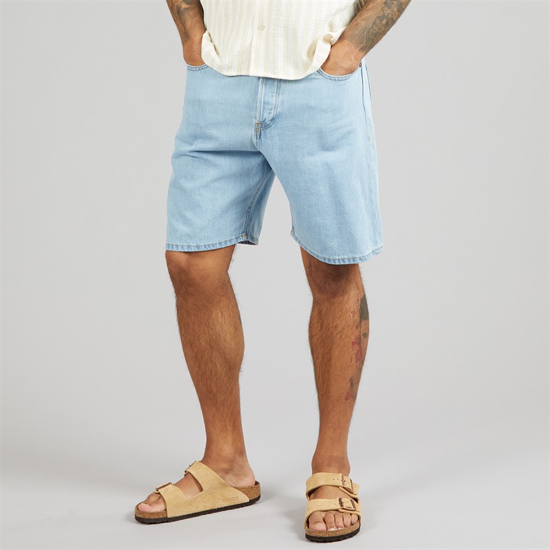 JACK & JONES Mens Tony Original Akm 101 Shorts Blue Denim