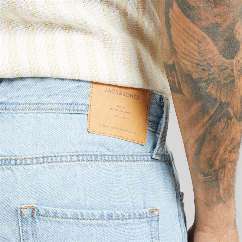 JACK & JONES Mens Tony Original Akm 101 Shorts Blue Denim