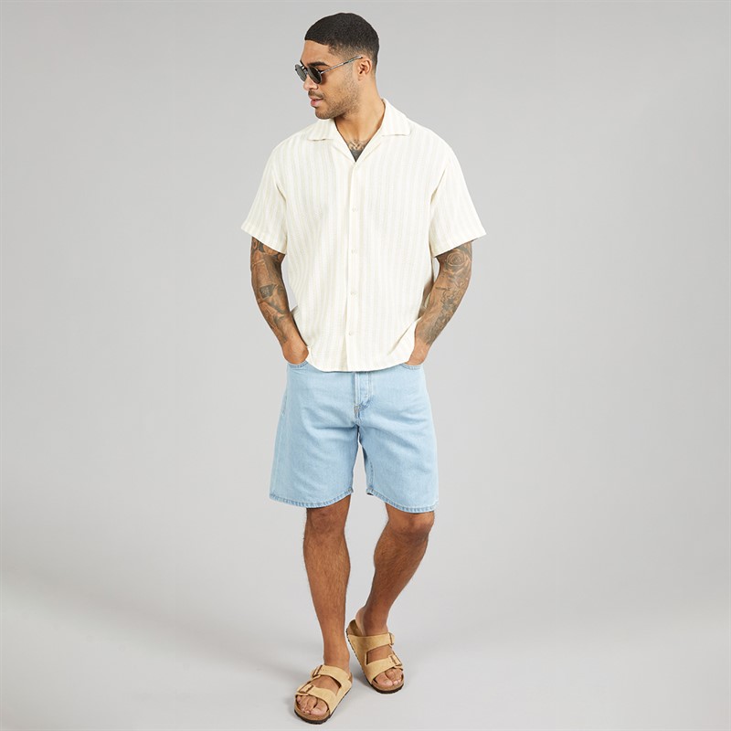 JACK & JONES Mens Tony Original Akm 101 Shorts Blue Denim