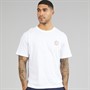 JACK & JONES Mens Alliance Crew Neck T-Shirt Bright White