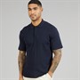 JACK & JONES Mens Blaroman Polo Shirt Night Sky