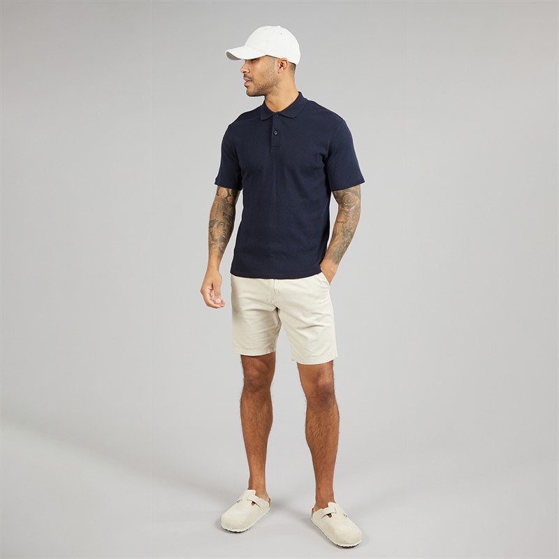 JACK & JONES Mens Blaroman Polo Shirt Night Sky