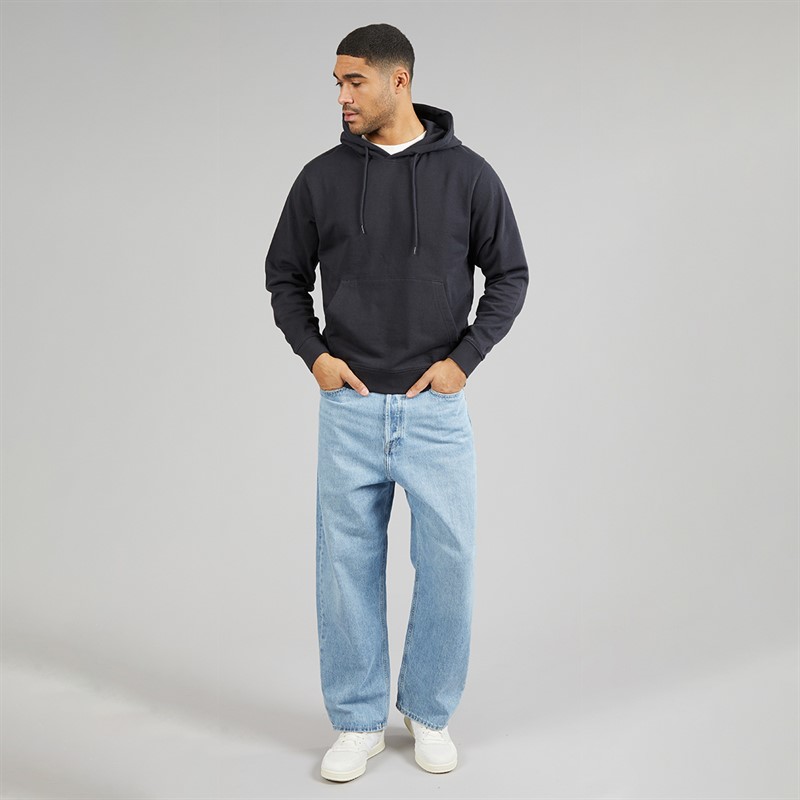 JACK & JONES Mens Charge Hoodie Dark Navy