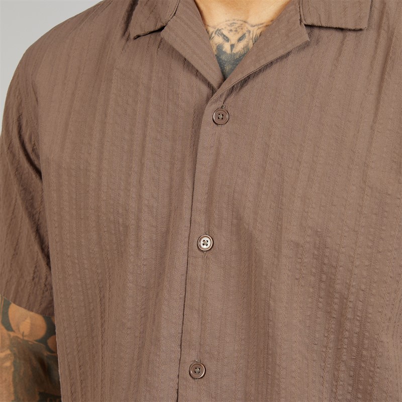 JACK & JONES Mens Tyson Resort Short Sleeve Shirt Falcon