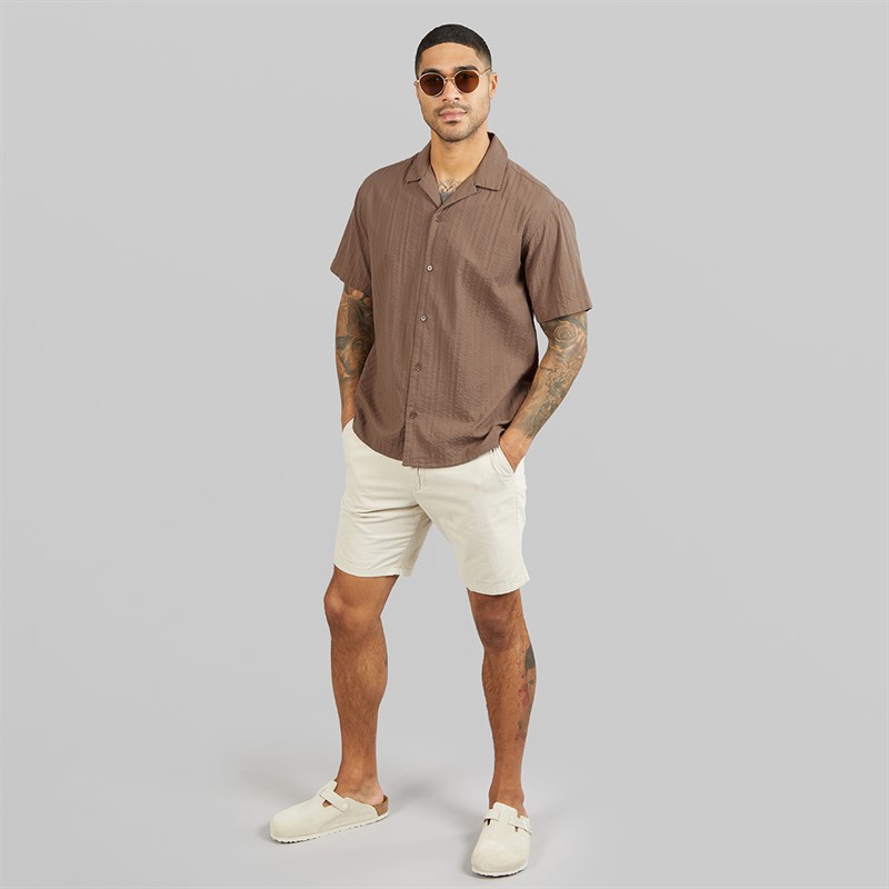 JACK & JONES Mens Tyson Resort Short Sleeve Shirt Falcon