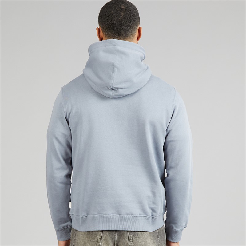 JACK & JONES Mens Norrebro Emb Hoodie Tradewinds
