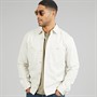 JACK & JONES Mens Blurayle Linen Blend Solid Long Sleeve Shirt Moonstruck