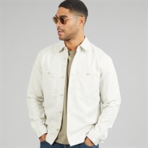 JACK & JONES Mens Blurayle Linen Blend Solid Long Sleeve Shirt Moonstruck