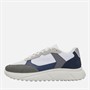JACK & JONES Mens Aspire PU Runner Trainers White/Grey