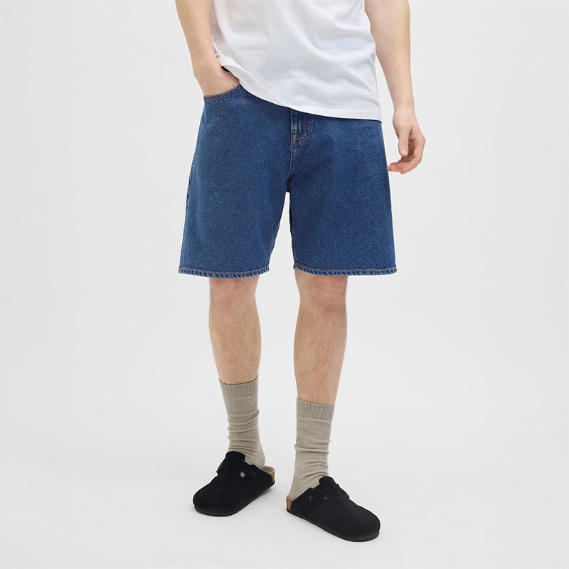 JACK & JONES Mens Taylor Jjcraft AKM 635 Shorts Blue Denim