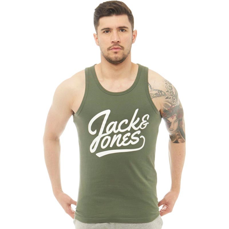 Buy JACK AND JONES Mens Anything Tank Top Thyme