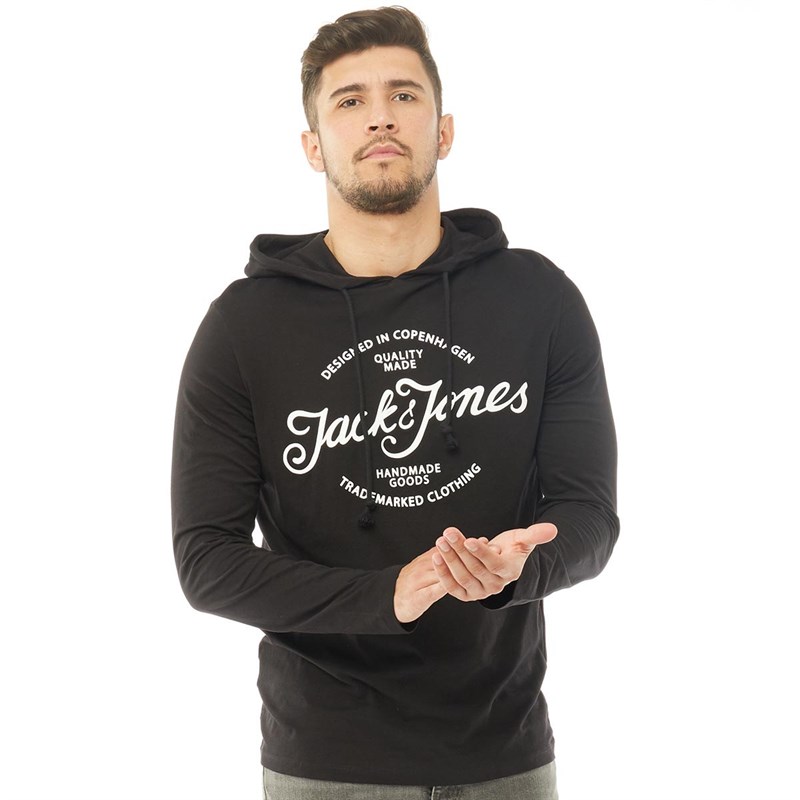 mens hooded long sleeve shirt