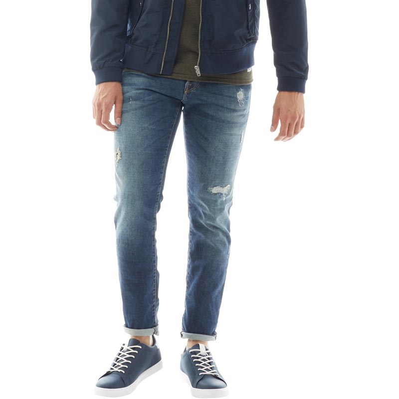 Buy JACK AND JONES Mens Glenn BL670 Jeans Blue Denim Buy JACK AND JONES Mens Glenn BL670 Jeans Blue Denim