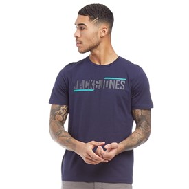 Jack And Jones Heren Core Booster T Shirt Blauw jack and jones kopen in de aanbieding