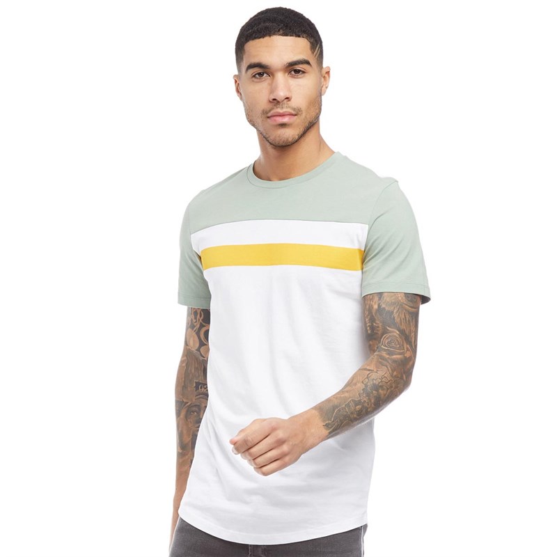 Buy JACK AND JONES Mens Caddie TShirt Optic White/Total Eclipse