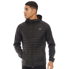 Jack and jones mens multi quilted jacket black clearance