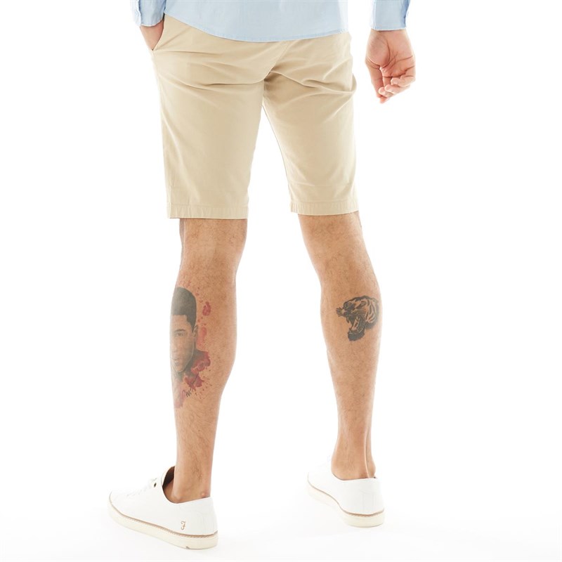 Jack And Jones Mens Dean Chino Shorts White Pepper