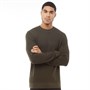JACK AND JONES Heren New Andreas Trui met Ronde Hals Donkergroen