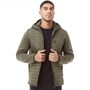 JACK AND JONES Heren Tripple Gewatteerde Jas Kaki
