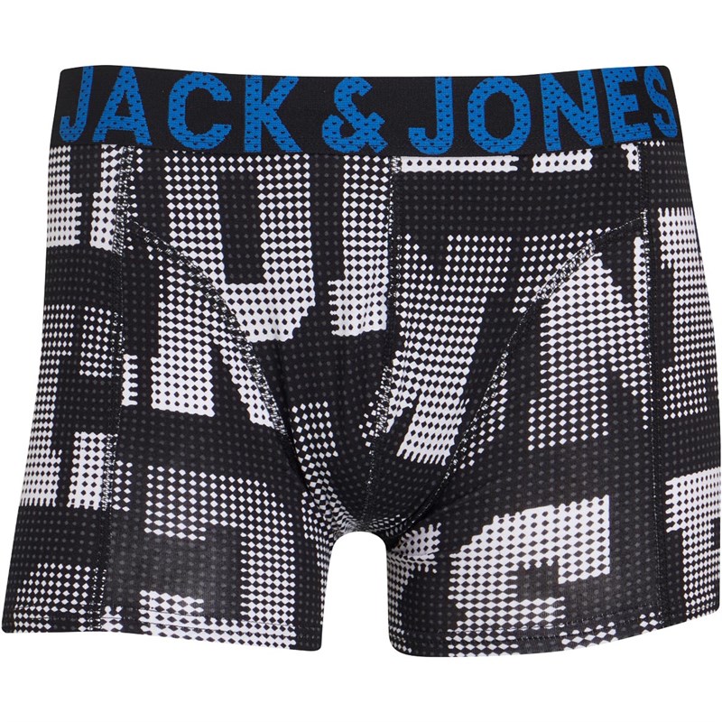 Buy JACK AND JONES Mens Logo Trunk Boxers Black