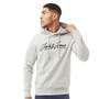 JACK AND JONES Sweat à Capuche Noel Homme Gris Clair Chiné