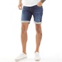 JACK AND JONES Herren Rick Con Denim Shorts Dunkelblau