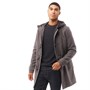 JACK AND JONES Mens Duffle Coat Grey Melange