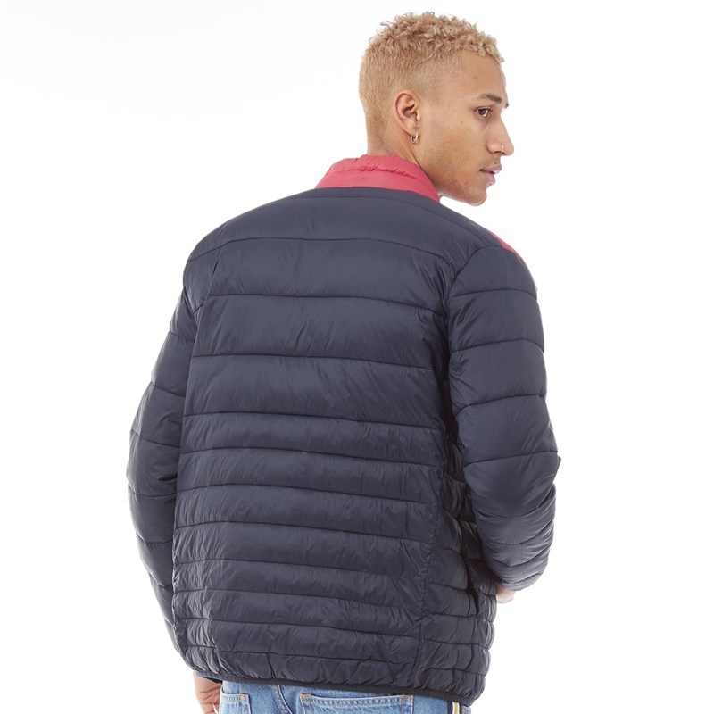 Buy JACK AND JONES Mens Bomb Puffer Collar Jacket Scarlet