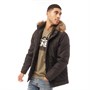 JACK AND JONES Herren Hollow Parka Jacke Schwarz