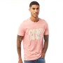 JACK AND JONES Mens Venice Beach Organic Crew Neck T-Shirt Rosette