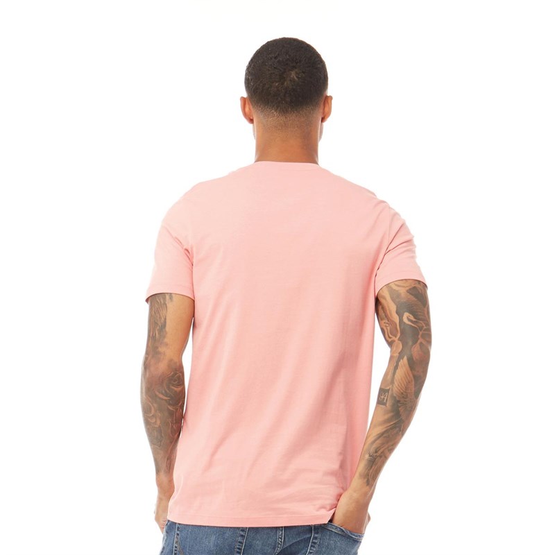 JACK AND JONES Mens Venice Beach Organic Crew Neck T-Shirt Rosette