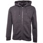 JACK AND JONES Mens Soft Sweat Zip Hoodie Dark Grey Marl