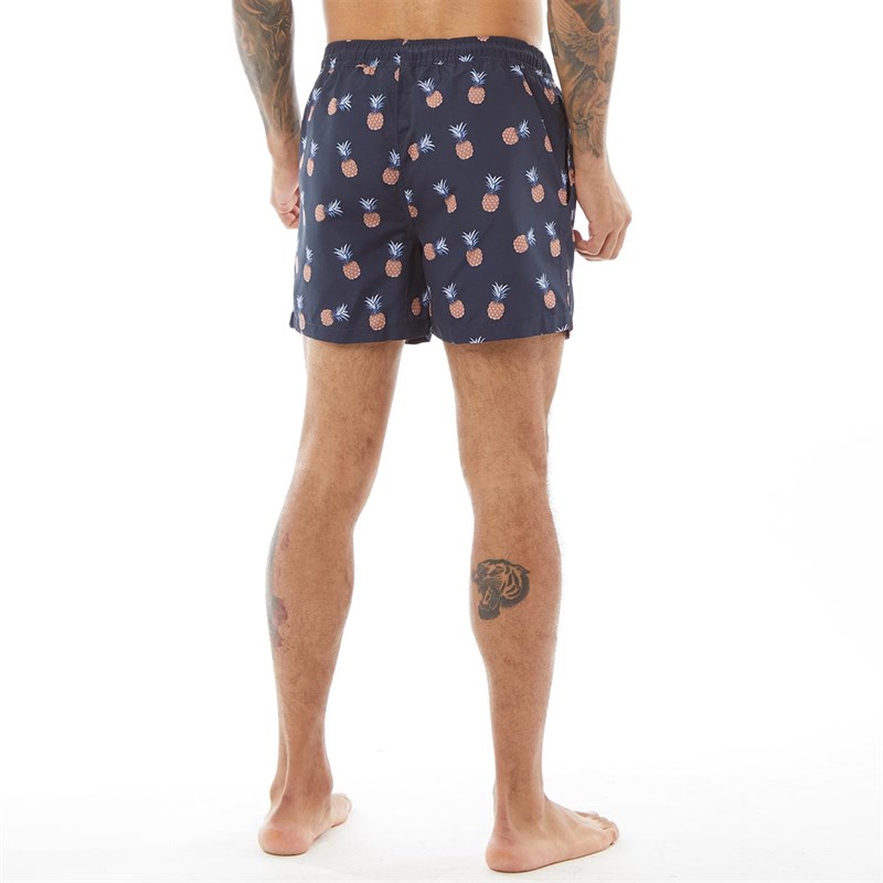 JACK AND JONES Mens Malibu Swim Shorts Food Navy Blazer