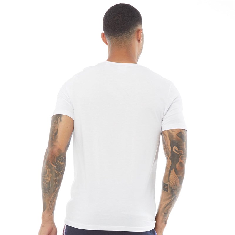 JACK AND JONES Mens Shaun Crew Neck T-Shirt White