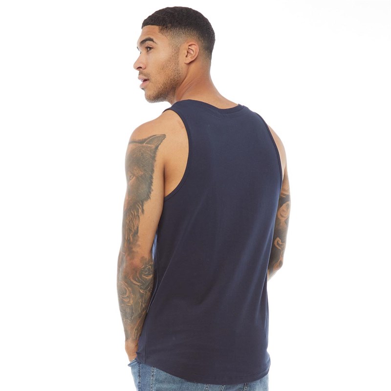 Buy JACK AND JONES Mens Aydon Tank Top Navy Blazer