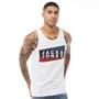 JACK AND JONES Mens Shaun Tank Top White