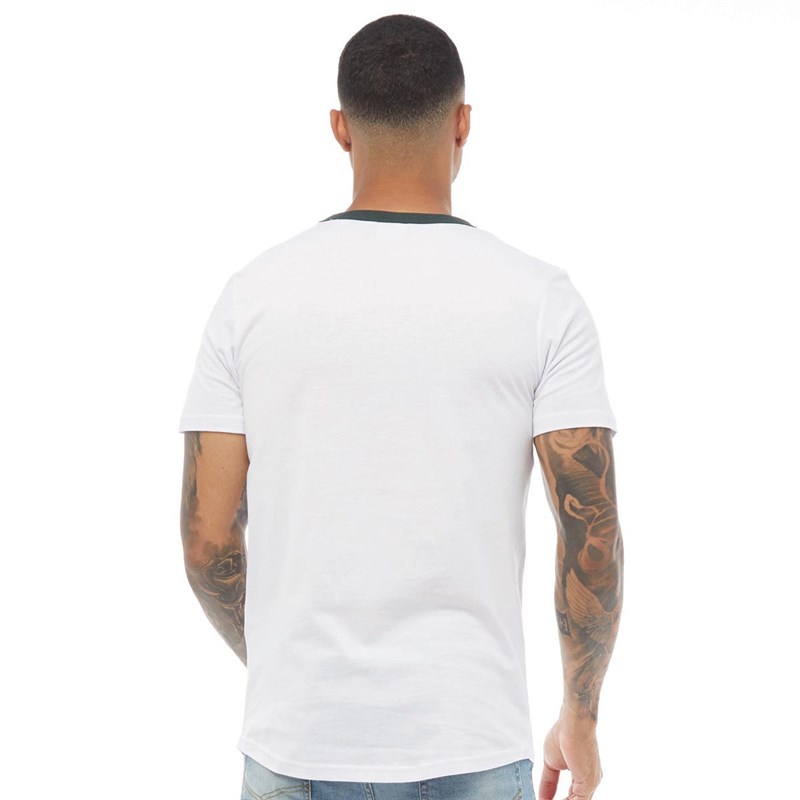 JACK AND JONES Mens Jax Crew Neck T-Shirt White