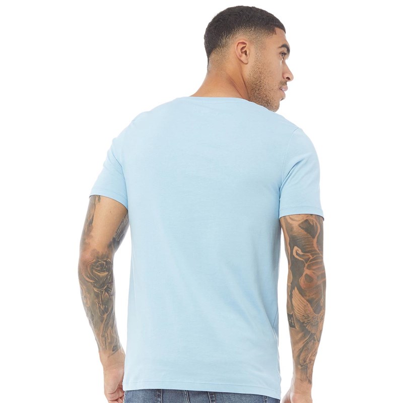 JACK AND JONES Herren Orbi T-Shirt Himmelblau