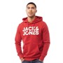 JACK AND JONES Sweat à Capuche Homme Rouge
