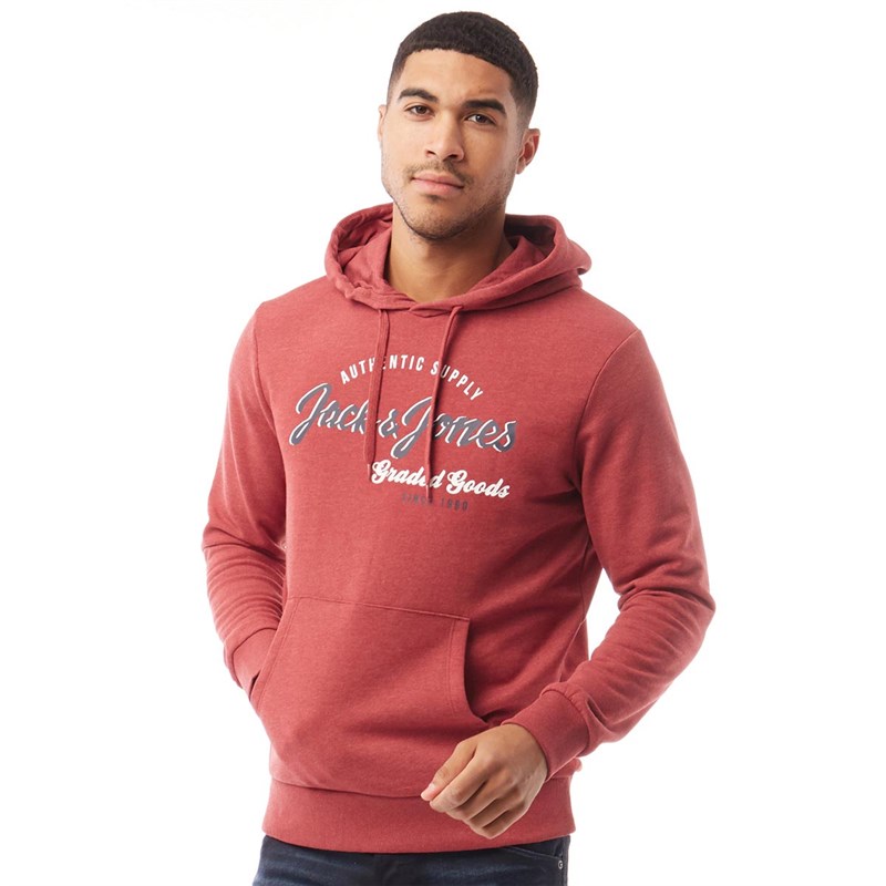 jack and jones red hoodie