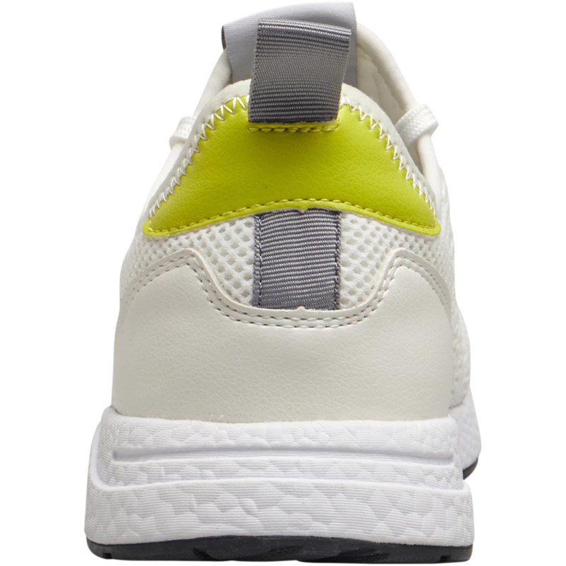 jack & jones micromesh trainers in white