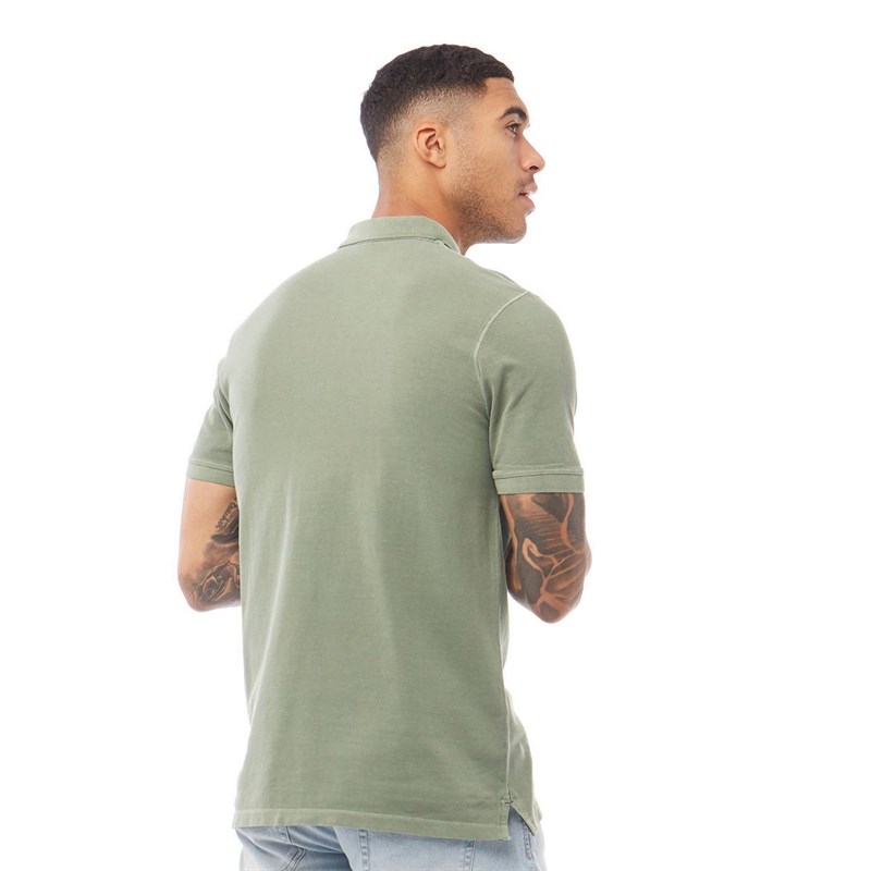 JACK AND JONES Mens Jeans Wash Polo Lily Pad